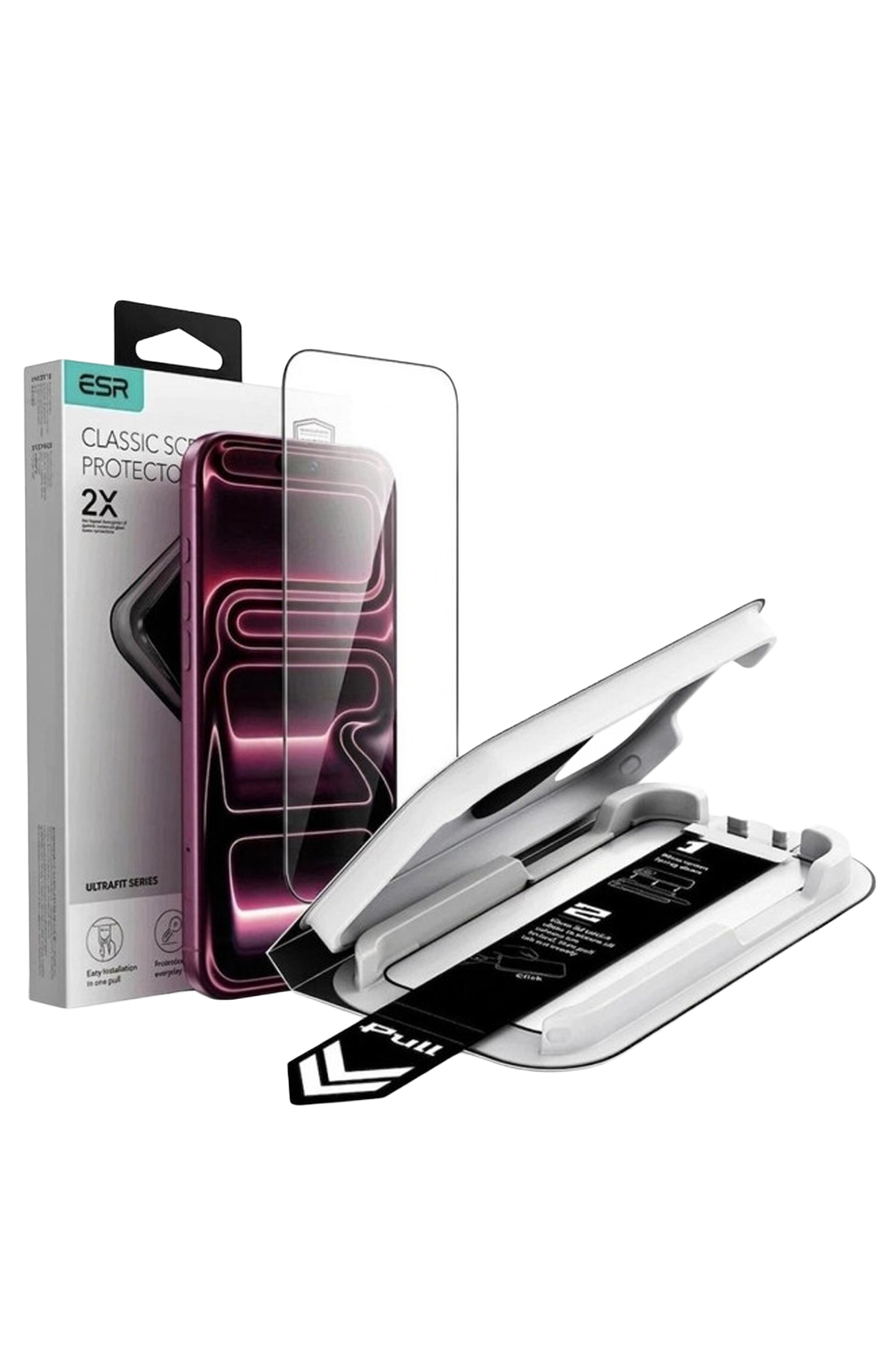 ESR Apple iPhone 18 Pro/17 Pro UltraFit Classic Cam Ekran Koruyucu - Siyah